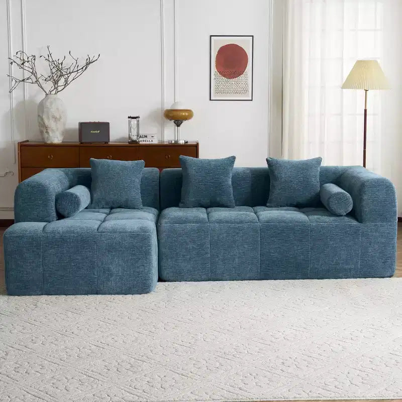 Whisen 101.2 Sectional Sofa Full-Compressed Sofa Modular Sofa Couch Free-combined Sofa