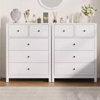 Garvee 5 Drawer Dresser for Bedroom, Modern Tall Dresser Organizer with Storage Drawers, Wooden Chests of Drawers for Bedroom, Entryway, Hallway