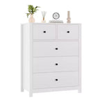 Garvee 5 Drawer Dresser for Bedroom, Modern Tall Dresser Organizer with Storage Drawers, Wooden Chests of Drawers for Bedroom, Entryway, Hallway