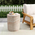 Christopher Knight Home Siani Outdoor Minimalist Cylinder Lightweight Concrete Side Table