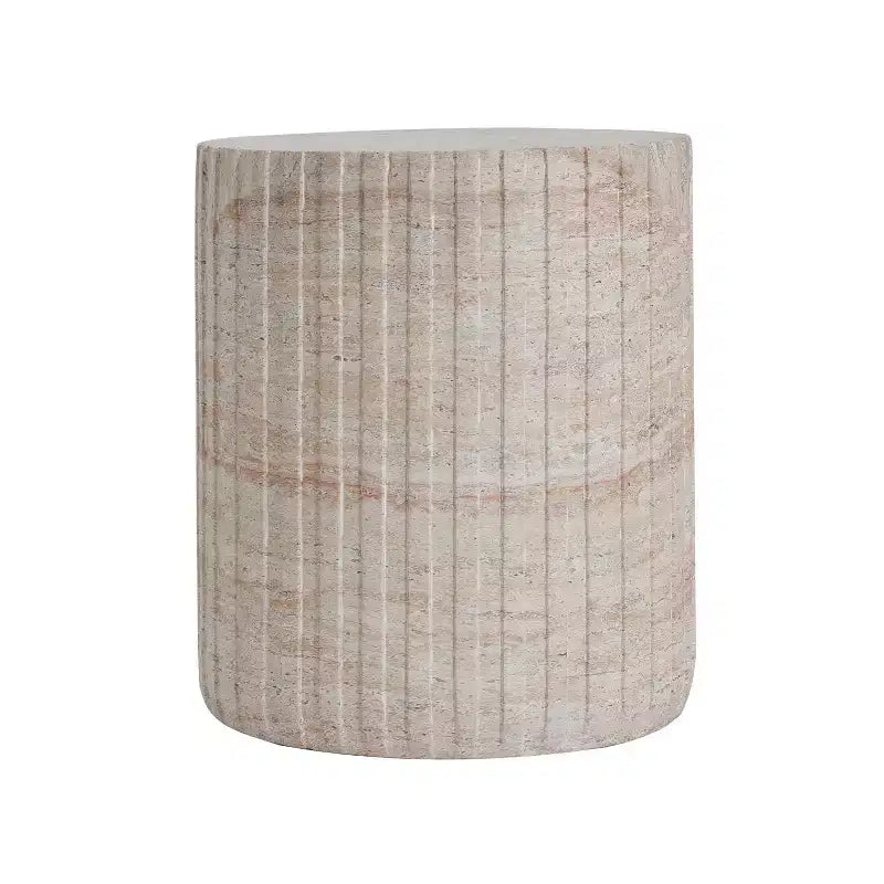 Christopher Knight Home Siani Outdoor Minimalist Cylinder Lightweight Concrete Side Table