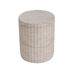 Christopher Knight Home Siani Outdoor Minimalist Cylinder Lightweight Concrete Side Table