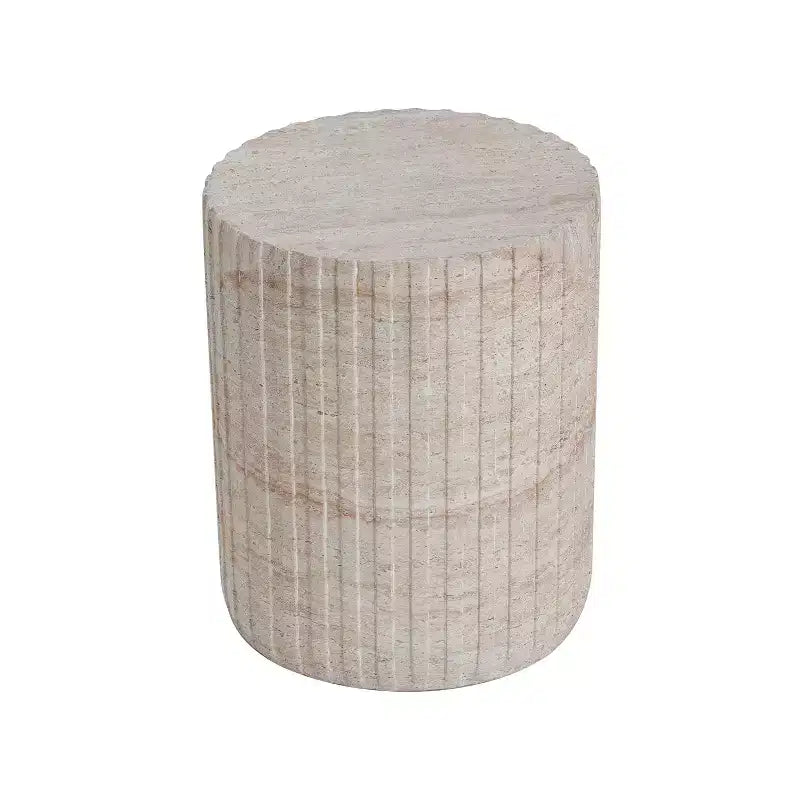 Christopher Knight Home Siani Outdoor Minimalist Cylinder Lightweight Concrete Side Table