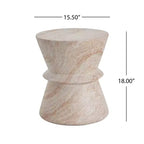 Christopher Knight Home Sveta Outdoor Modern Hourglass Lightweight Concrete Side Table