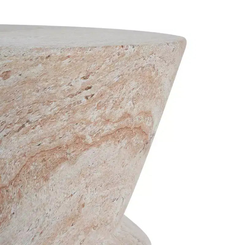 Christopher Knight Home Sveta Outdoor Modern Hourglass Lightweight Concrete Side Table