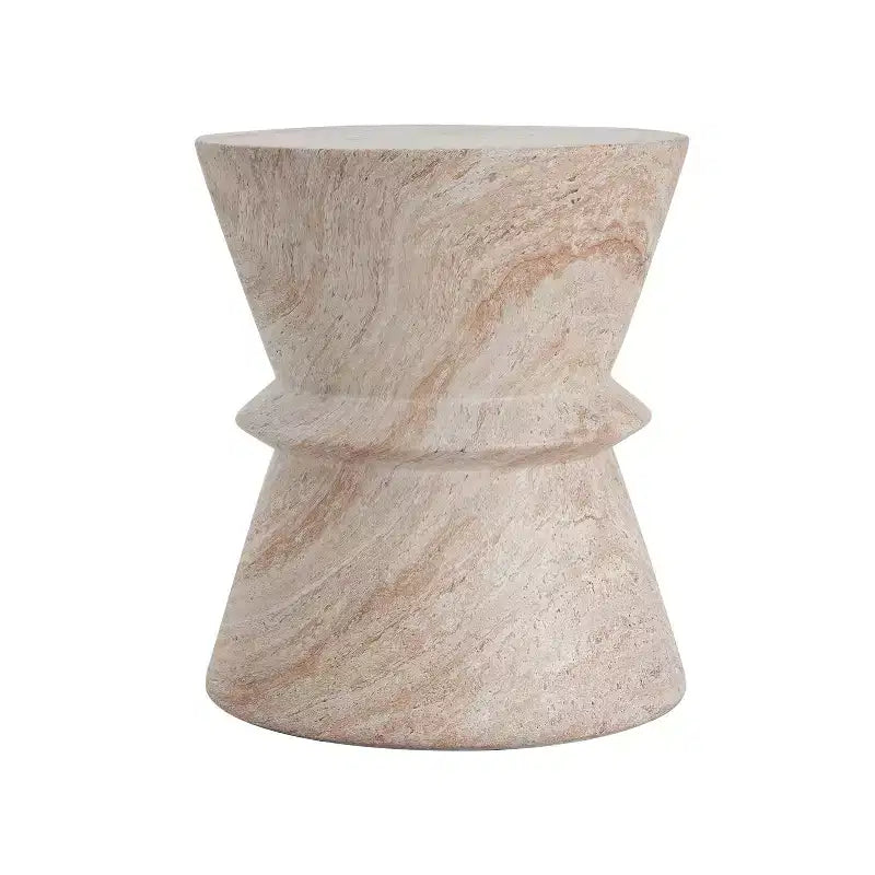 Christopher Knight Home Sveta Outdoor Modern Hourglass Lightweight Concrete Side Table