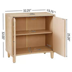 Christopher Knight Home Sonja Contemporary Geometric Pattern Accent Cabinet with Adjustable Shelves and Doors
