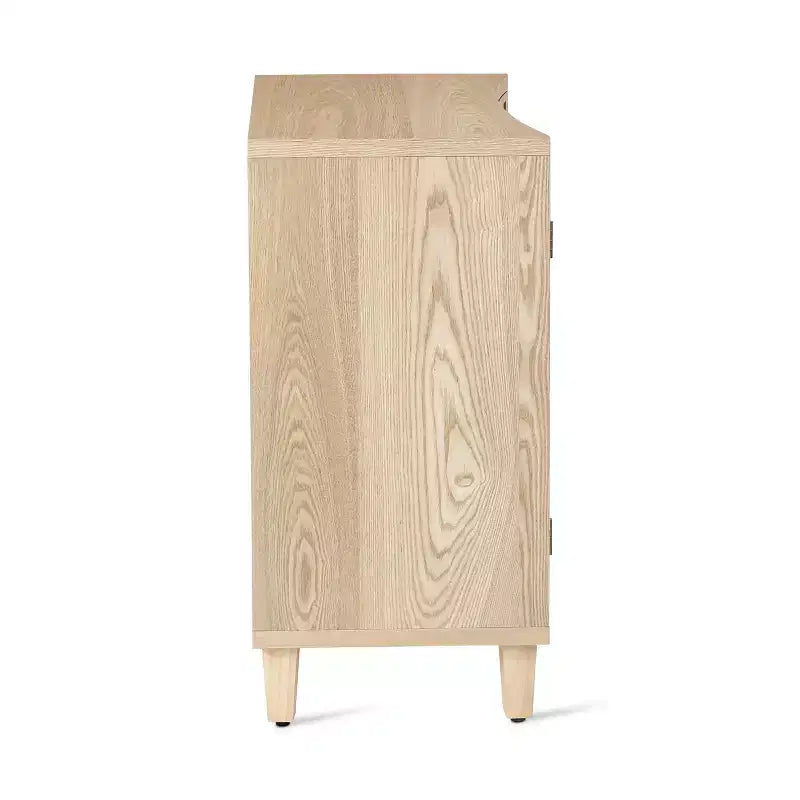 Christopher Knight Home Sonja Contemporary Geometric Pattern Accent Cabinet with Adjustable Shelves and Doors