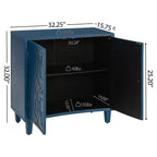 Christopher Knight Home Sonja Contemporary Geometric Pattern Accent Cabinet with Adjustable Shelves and Doors
