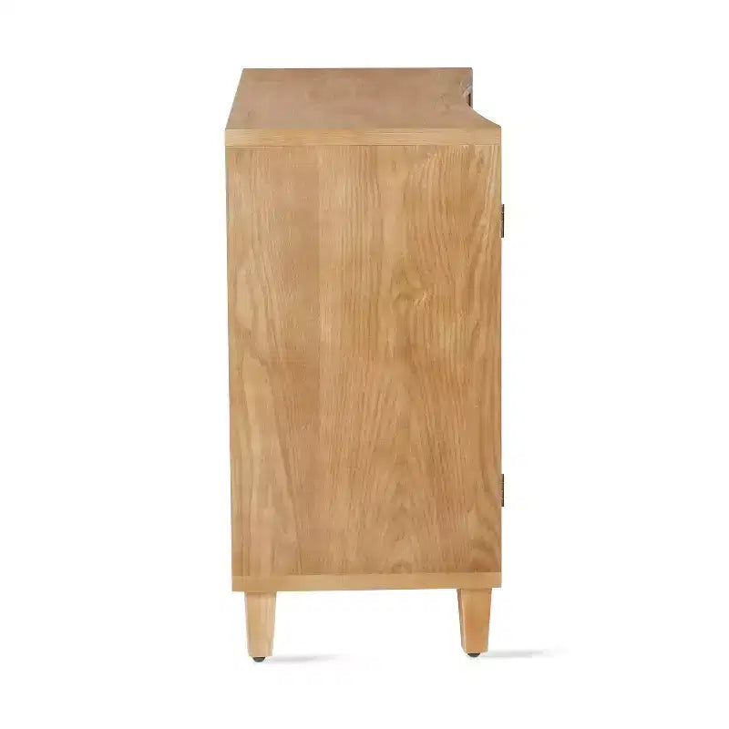Christopher Knight Home Sonja Contemporary Geometric Pattern Accent Cabinet with Adjustable Shelves and Doors