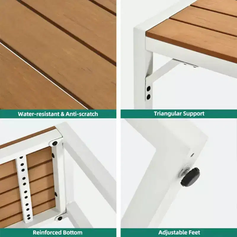 YITAHOME Patio Dining Table & Bench Set