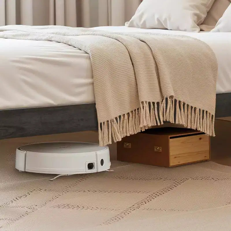 Solid Wood Platform Bed Frame with Wooden Slat Support, Dark Grey