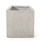 Christopher Knight Home Ella Outdoor Modern Lightweight Concrete Rectangular Planter (Set of 2)