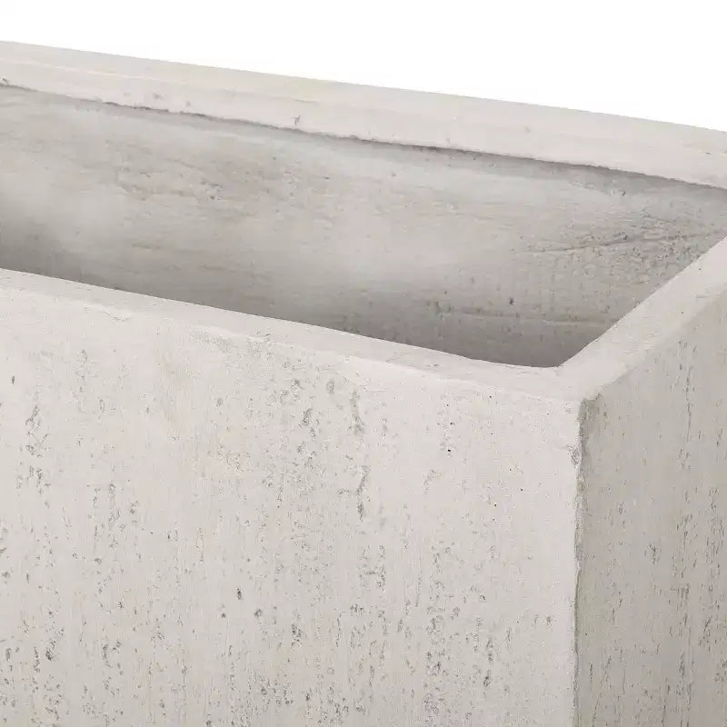 Christopher Knight Home Ella Outdoor Modern Lightweight Concrete Rectangular Planter (Set of 2)