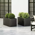 Christopher Knight Home Ella Outdoor Modern Lightweight Concrete Rectangular Planter (Set of 2)