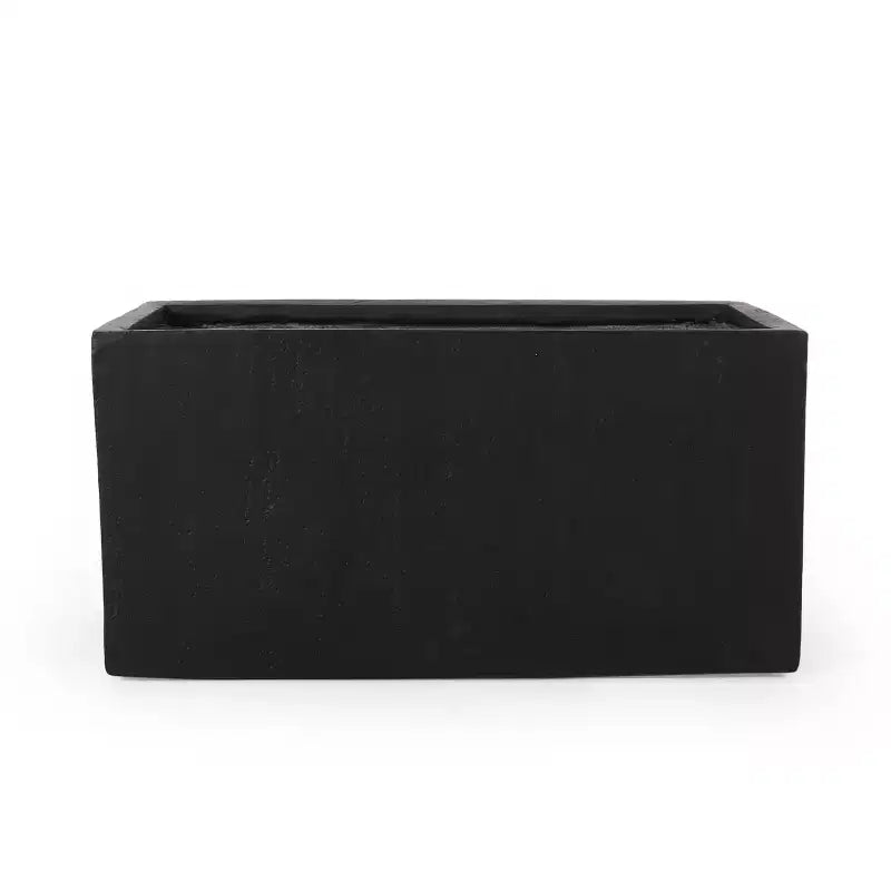 Christopher Knight Home Ella Outdoor Modern Lightweight Concrete Rectangular Planter