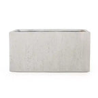 Christopher Knight Home Ella Outdoor Modern Lightweight Concrete Rectangular Planter