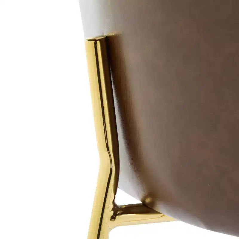 Christopher Knight Home Valeska Contemporary Upholstered Bar Stool with Gilded Metal Legs (Set of 2)