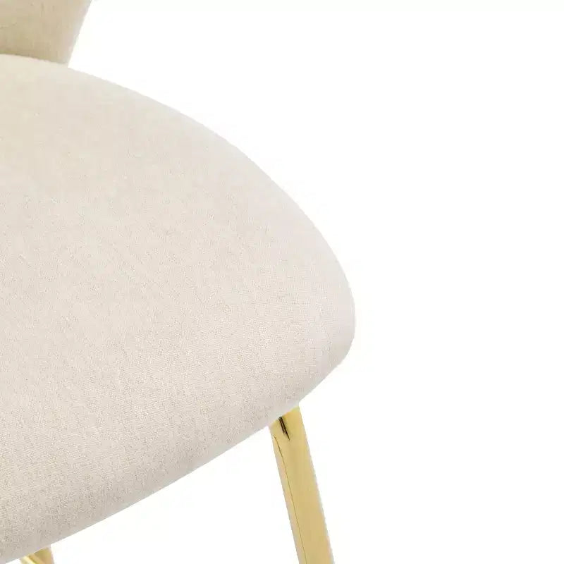 Christopher Knight Home Valeska Contemporary Upholstered Bar Stool with Gilded Metal Legs (Set of 2)
