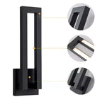 C Cattleya 22.5in Matte Black Integrated LED Outdoor Wall Light