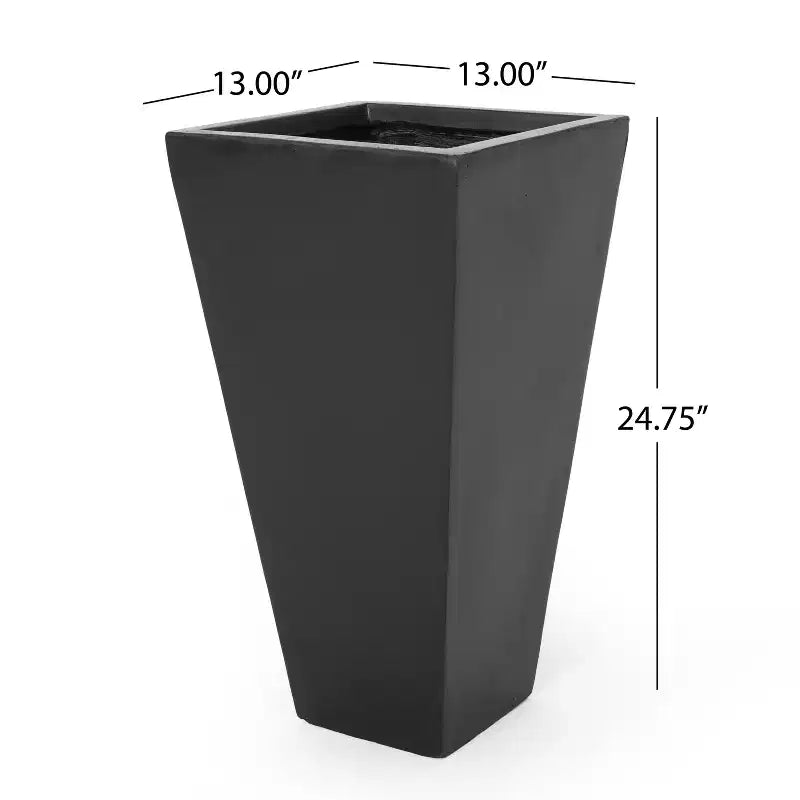 Christopher Knight Home Ella Outdoor Modern Medium and Small Cast Stone Planters (Set of 2)