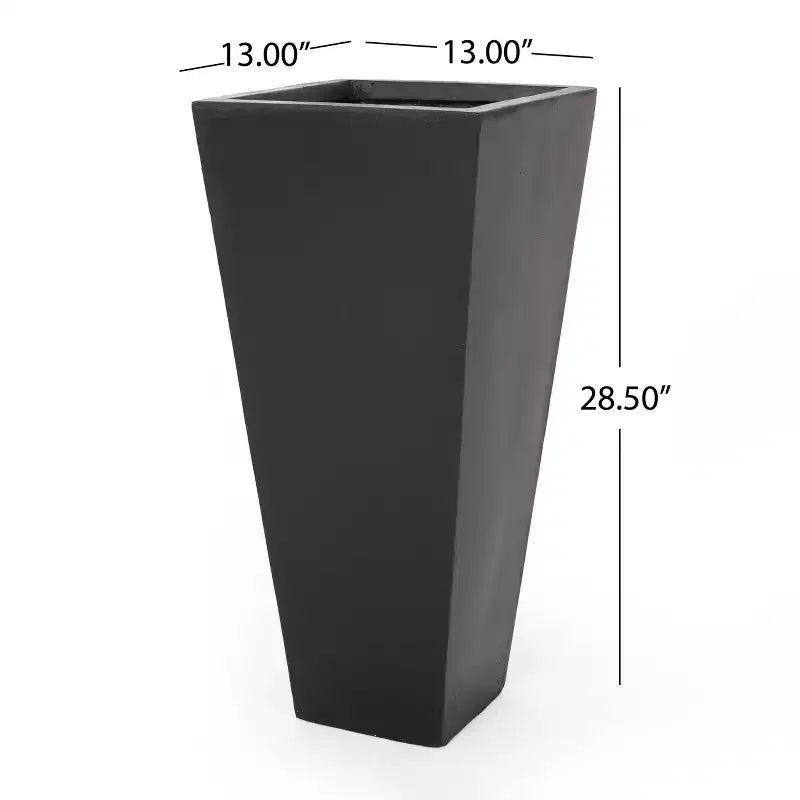 Christopher Knight Home Ella Outdoor Modern Medium and Small Cast Stone Planters (Set of 2)