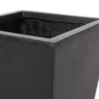 Christopher Knight Home Ella Outdoor Modern Medium and Small Cast Stone Planters (Set of 2)