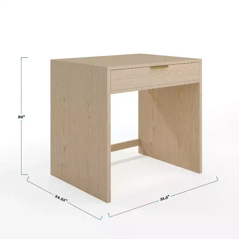 Martha Stewart Kayden Home Office Modular Single-Drawer Desk