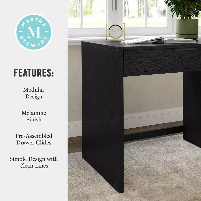 Martha Stewart Kayden Home Office Modular Single-Drawer Desk