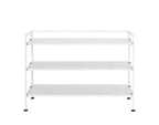 Seville Classics 12-Pair 3-Tier Resin Sturdy Metal Shoe Rack