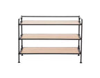 Seville Classics 12-Pair 3-Tier Resin Sturdy Metal Shoe Rack