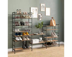 Seville Classics 12-Pair 3-Tier Resin Sturdy Metal Shoe Rack