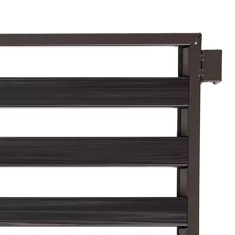 Seville Classics 9-Pair 3-Tier Resin Slat Stackable Shoe Rack