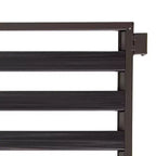 Seville Classics 9-Pair 3-Tier Resin Slat Stackable Shoe Rack