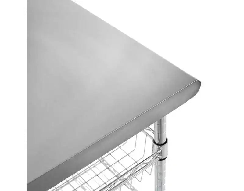 Seville Classics Stainless Steel Top NSF certified Utility Worktable Cart