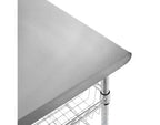 Seville Classics Stainless Steel Top NSF certified Utility Worktable Cart