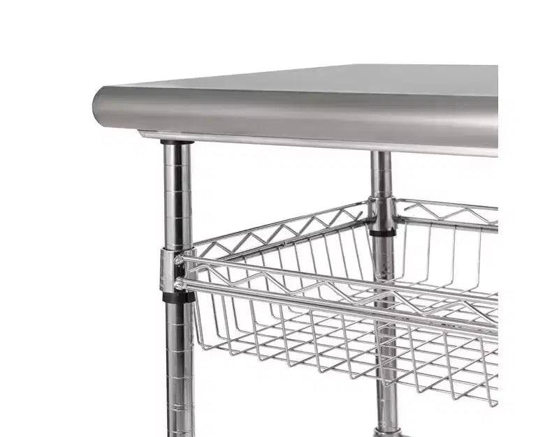 Seville Classics Stainless Steel Top NSF certified Utility Worktable Cart