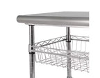 Seville Classics Stainless Steel Top NSF certified Utility Worktable Cart