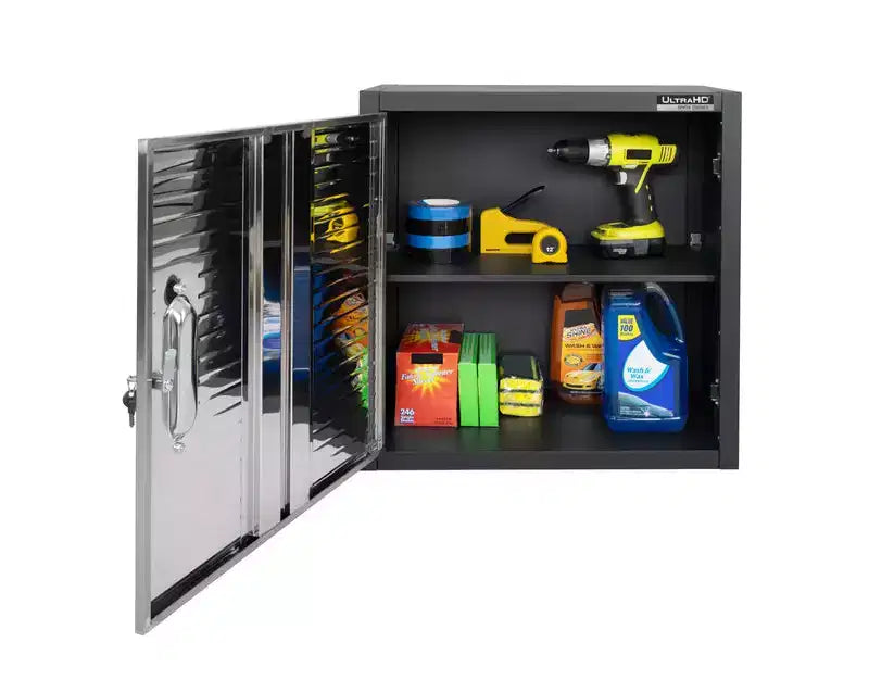 Seville Classics UltraHD Single Door Wall Cabinet, 24 x 12 x 24