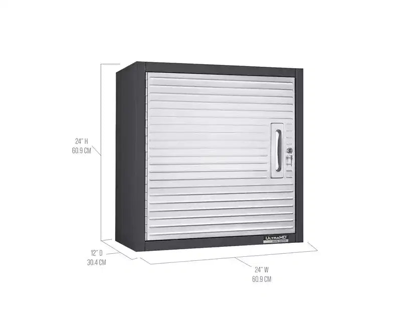 Seville Classics UltraHD Single Door Wall Cabinet, 24 x 12 x 24