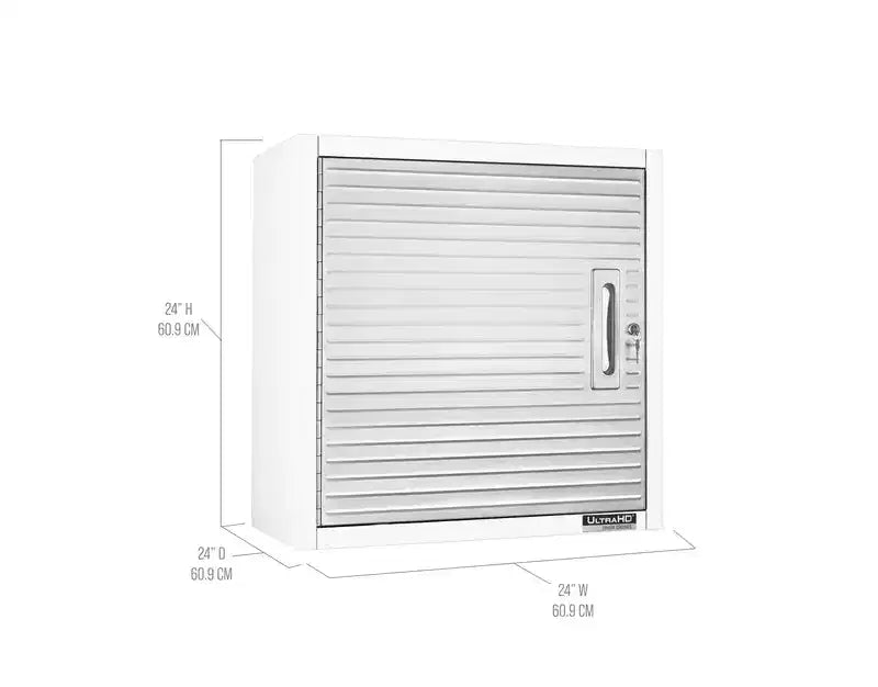 Seville Classics UltraHD Single Door Wall Cabinet, 24 x 12 x 24