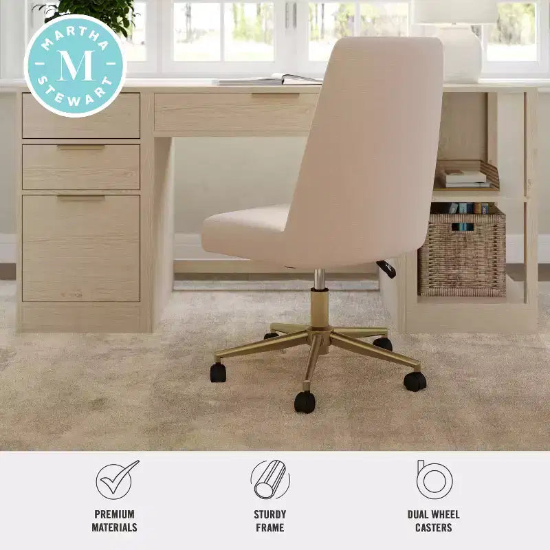 Martha Stewart Maeve Upholstered Office Chair