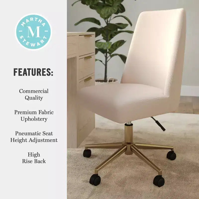 Martha Stewart Maeve Upholstered Office Chair