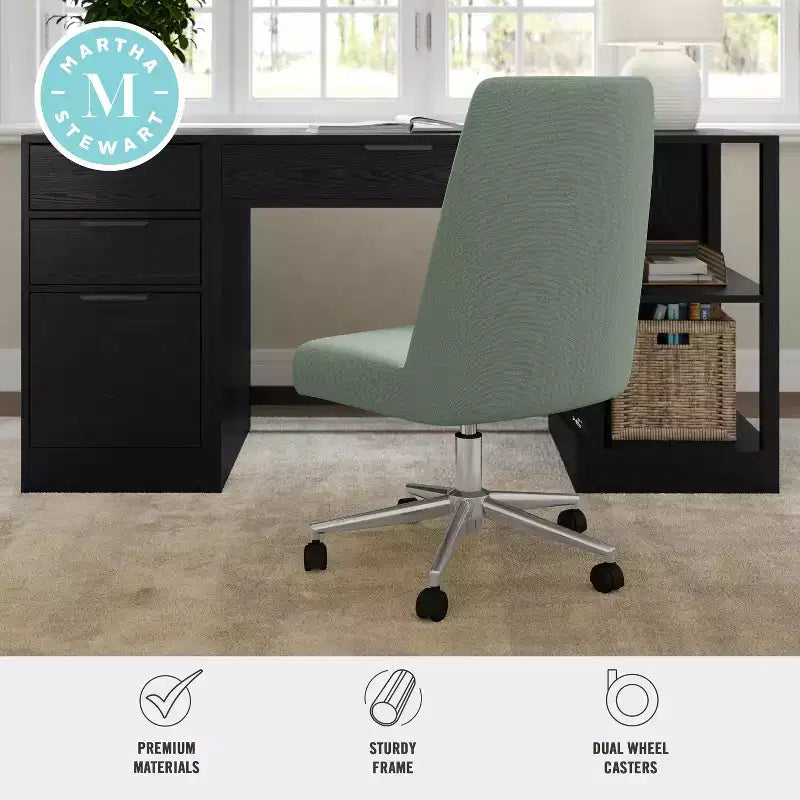Martha Stewart Maeve Upholstered Office Chair