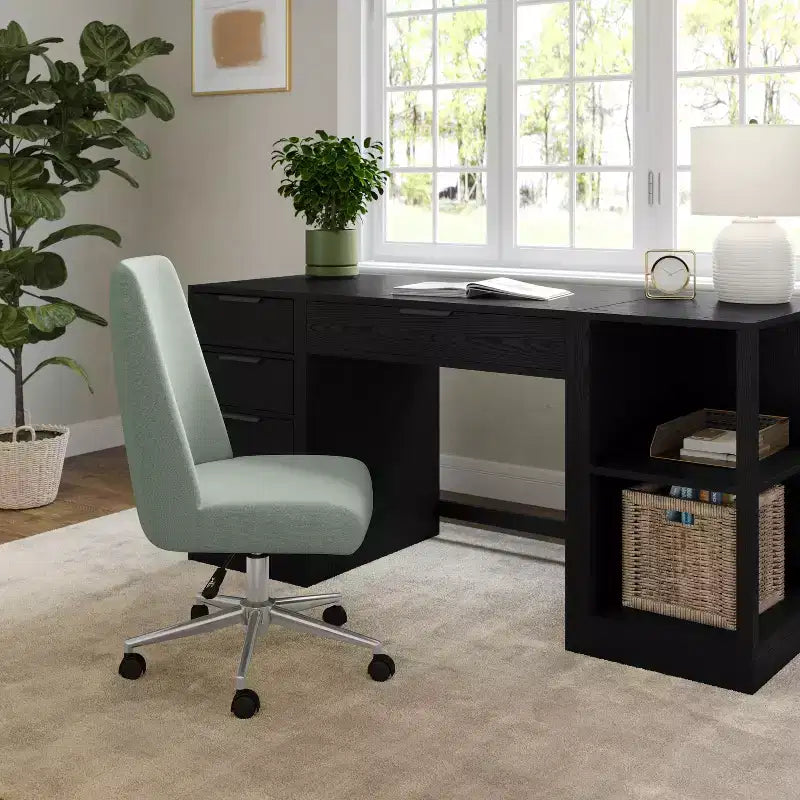 Martha Stewart Maeve Upholstered Office Chair