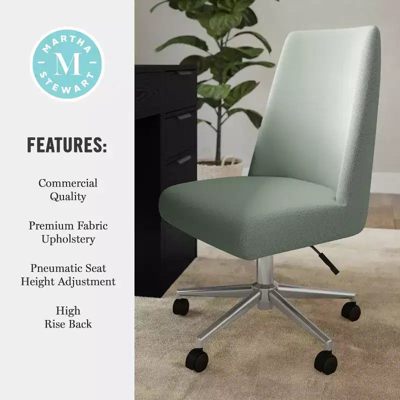 Martha Stewart Maeve Upholstered Office Chair