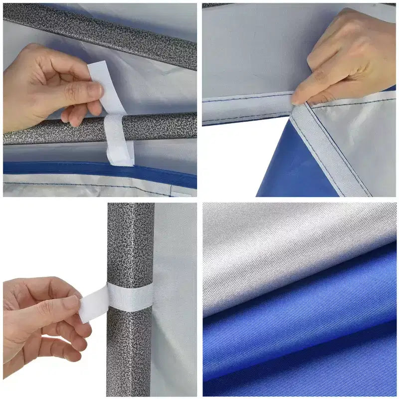InstaHibit Sidewall Block Out UV50+ Fit 10x10Ft Pop up Canopy 1 Piece Garden