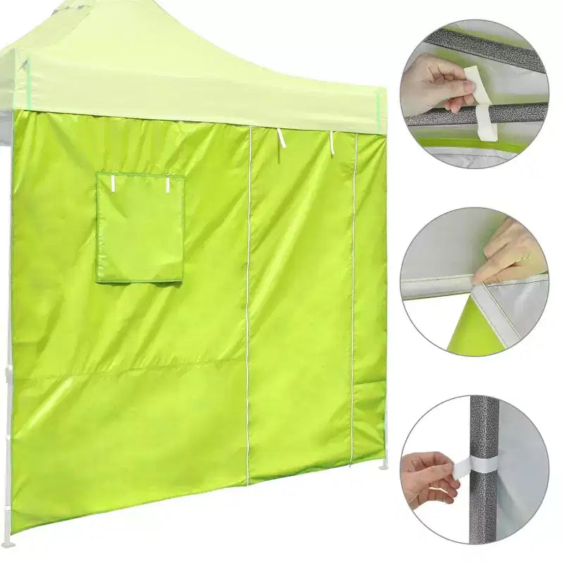 InstaHibit Sidewall Window Door UV50+ Fit 10x10Ft Pop up Tent 1 Piece Camping