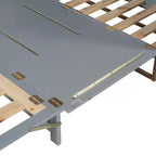 Whisen Modern Design Queen Size Murphy Bed, Folded into a Cabinet with Iron Legs