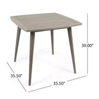 Christopher Knight Home Reynes Outdoor Acacia Wood Square Dining Table